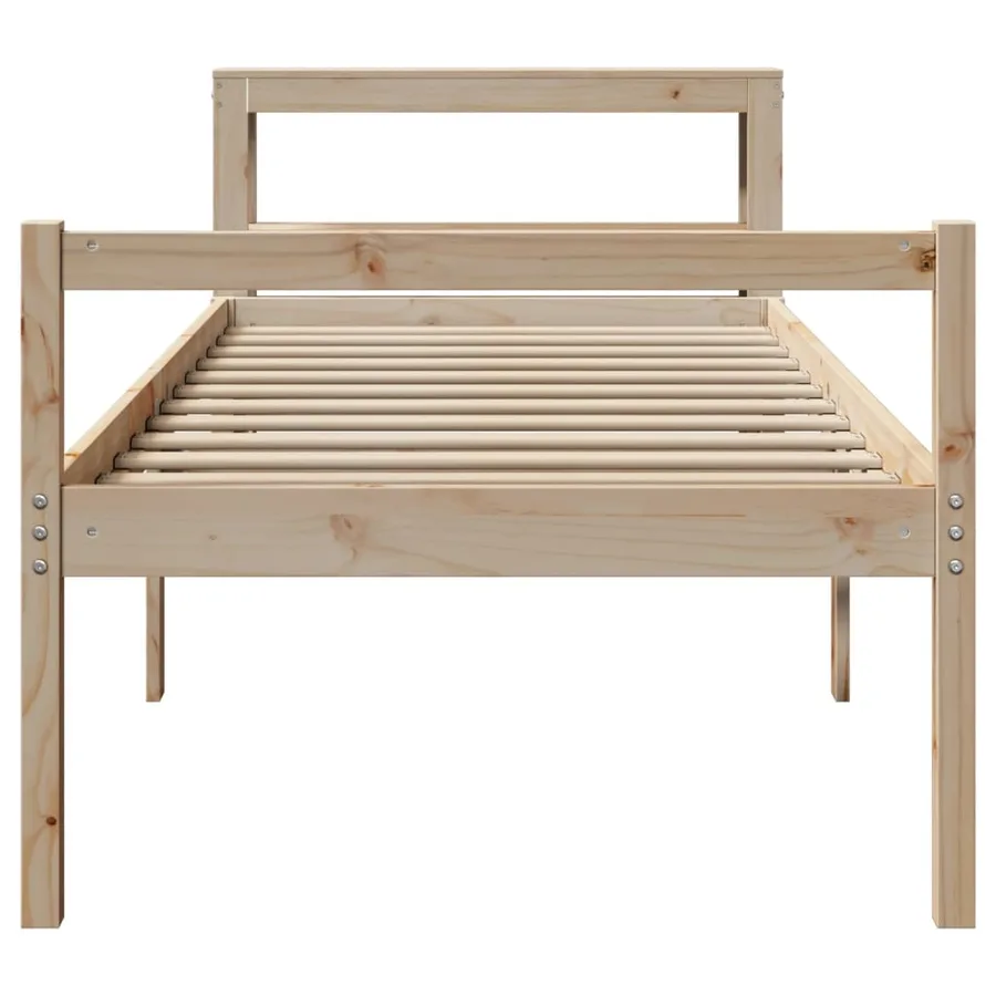 Lit pour personne âgée avec tête de lit sans matelas 90x190 cm - 4