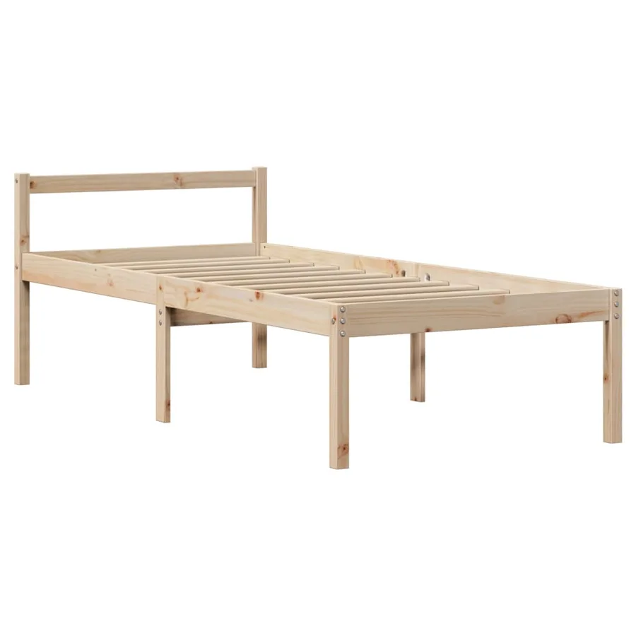 Lit pour personne âgée avec tête de lit sans matelas 90x190 cm - 7