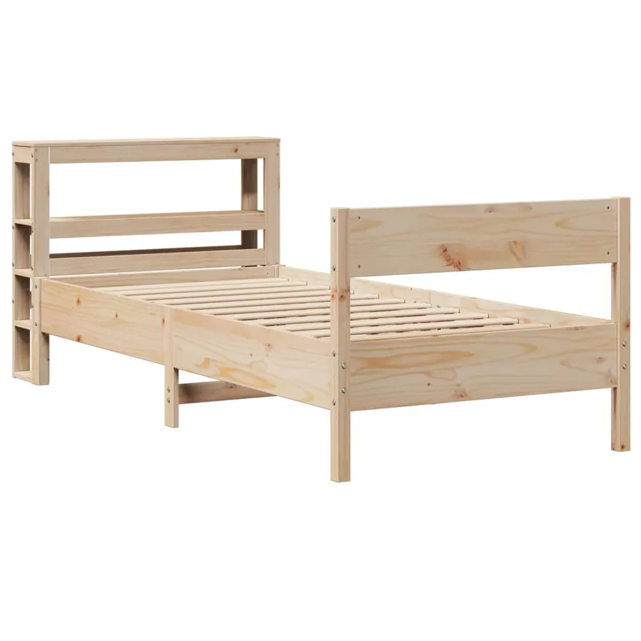 Cadre de lit sans matelas 90x190 cm bois de pin massif - 3