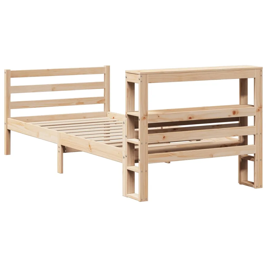Cadre de lit avec tête de lit sans matelas 90x200 cm - 6