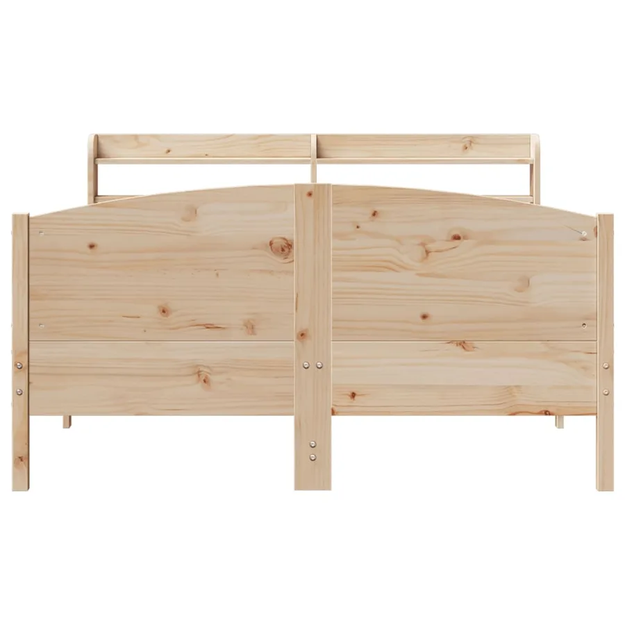 Cadre de lit sans matelas 160x200 cm bois massif de pin - 4