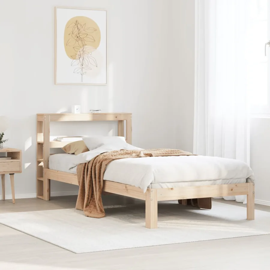 Cadre de lit avec tête de lit sans matelas 90x190 cm