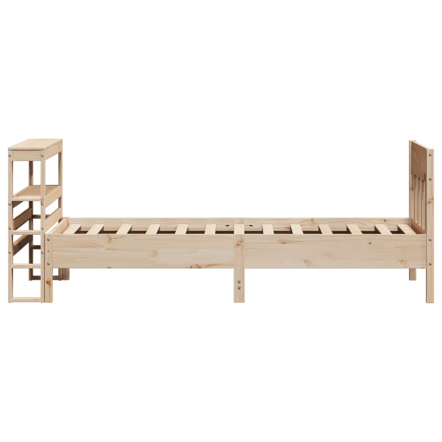 Cadre de lit sans matelas 90x190 cm bois de pin massif - 5