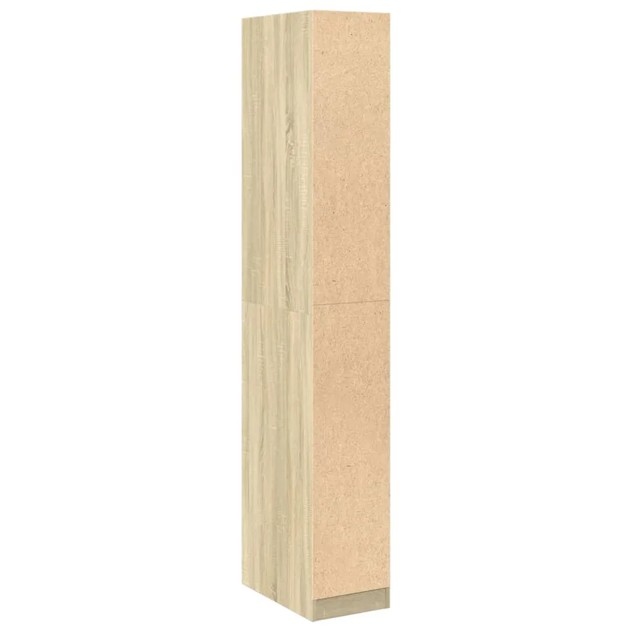 Garde-robe chêne sonoma 30x50x200 cm bois d'ingénierie - 6