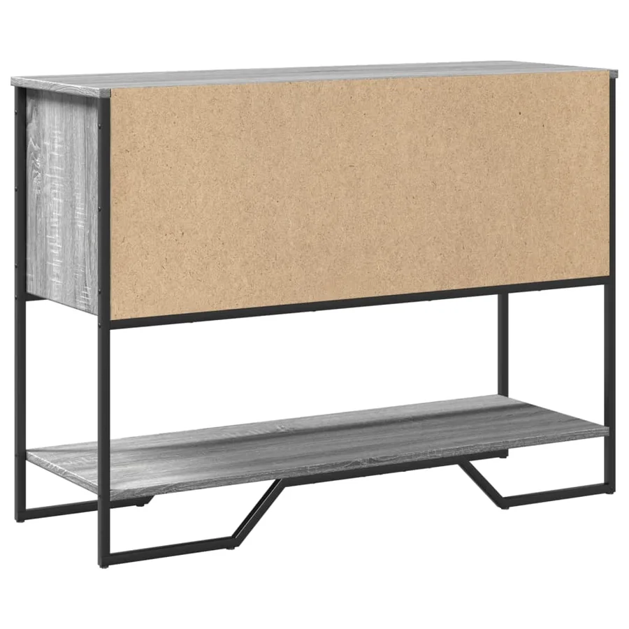 Table console sonoma gris 100x35x74,5 cm bois d'ingénierie - 7