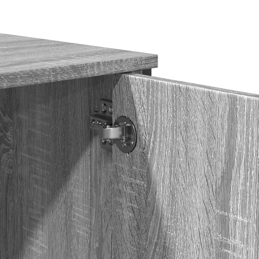 Table console sonoma gris 100x35x74,5 cm bois d'ingénierie - 8