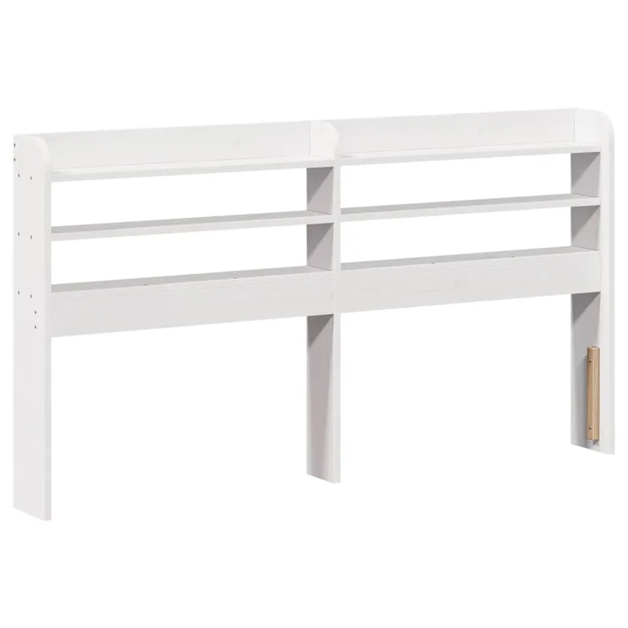 Cadre de lit avec tête de lit sans matelas blanc 120x200 cm - 6