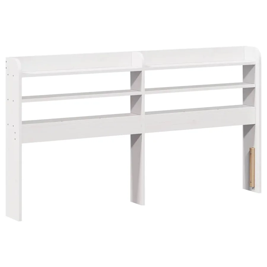 Cadre de lit avec tête de lit sans matelas blanc 120x200 cm - 5