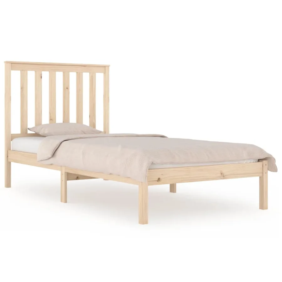 Cadre de lit sans matelas bois massif - 2