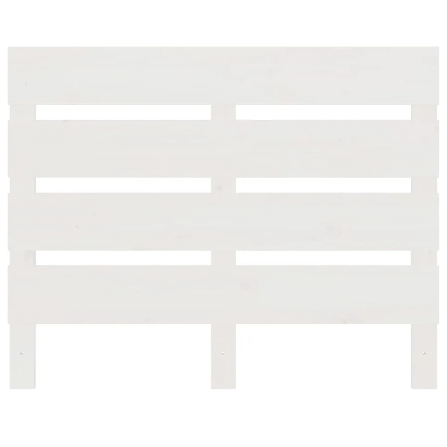 Cadre de lit sans matelas blanc 90x200 cm bois de pin massif - 10