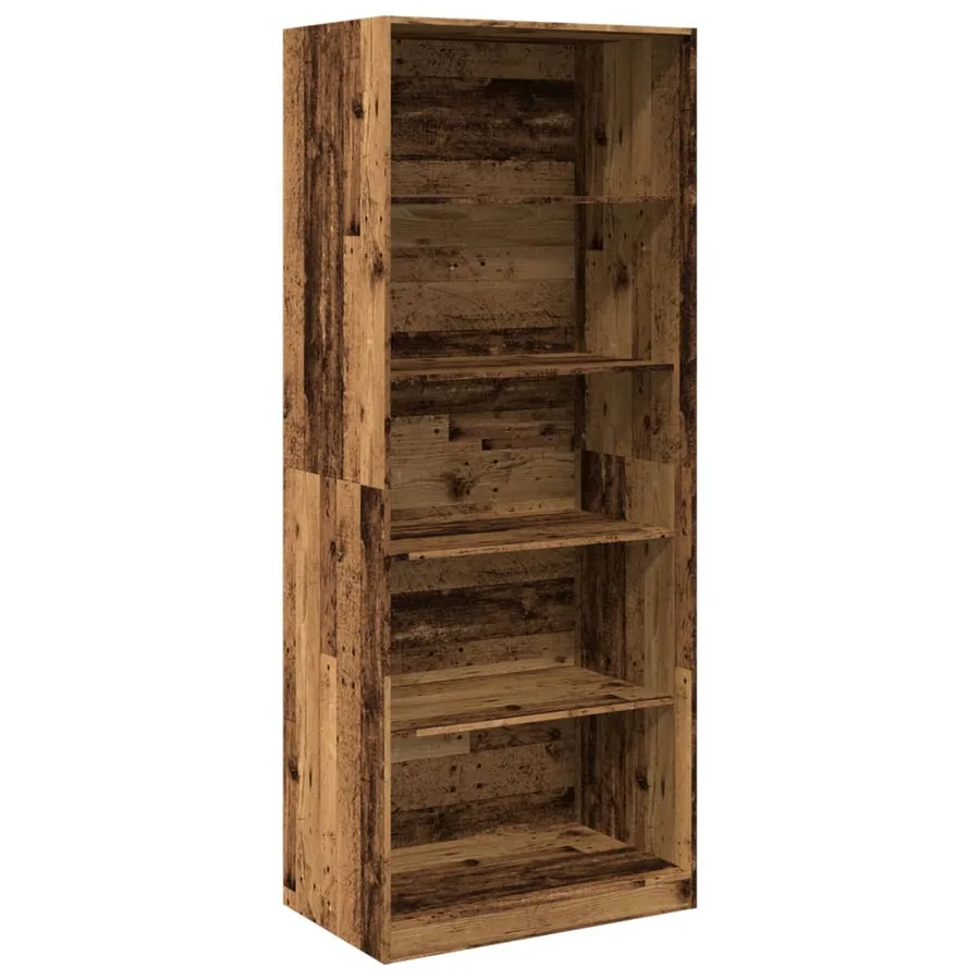 Garde-robe vieux bois 80x50x200 cm bois d'ingénierie - 2