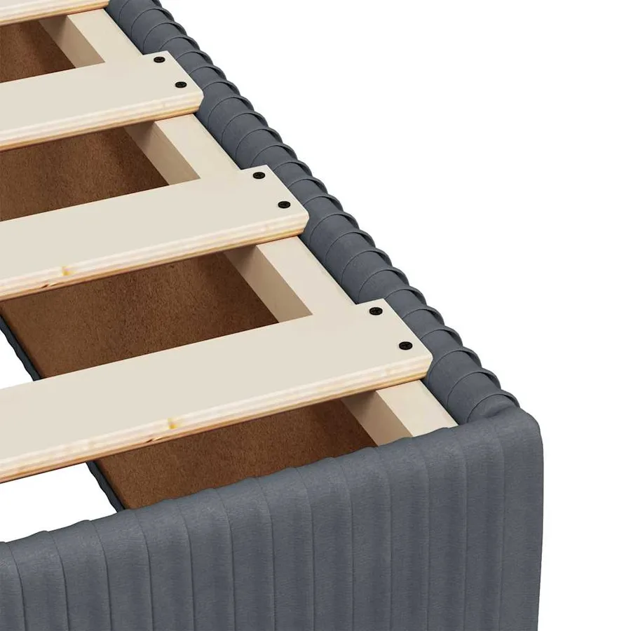 Sommier à lattes de lit avec matelas Gris foncé 100x200 cm - 11