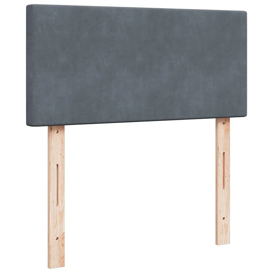 Sommier à lattes de lit avec matelas Gris foncé 100x200 cm - 5