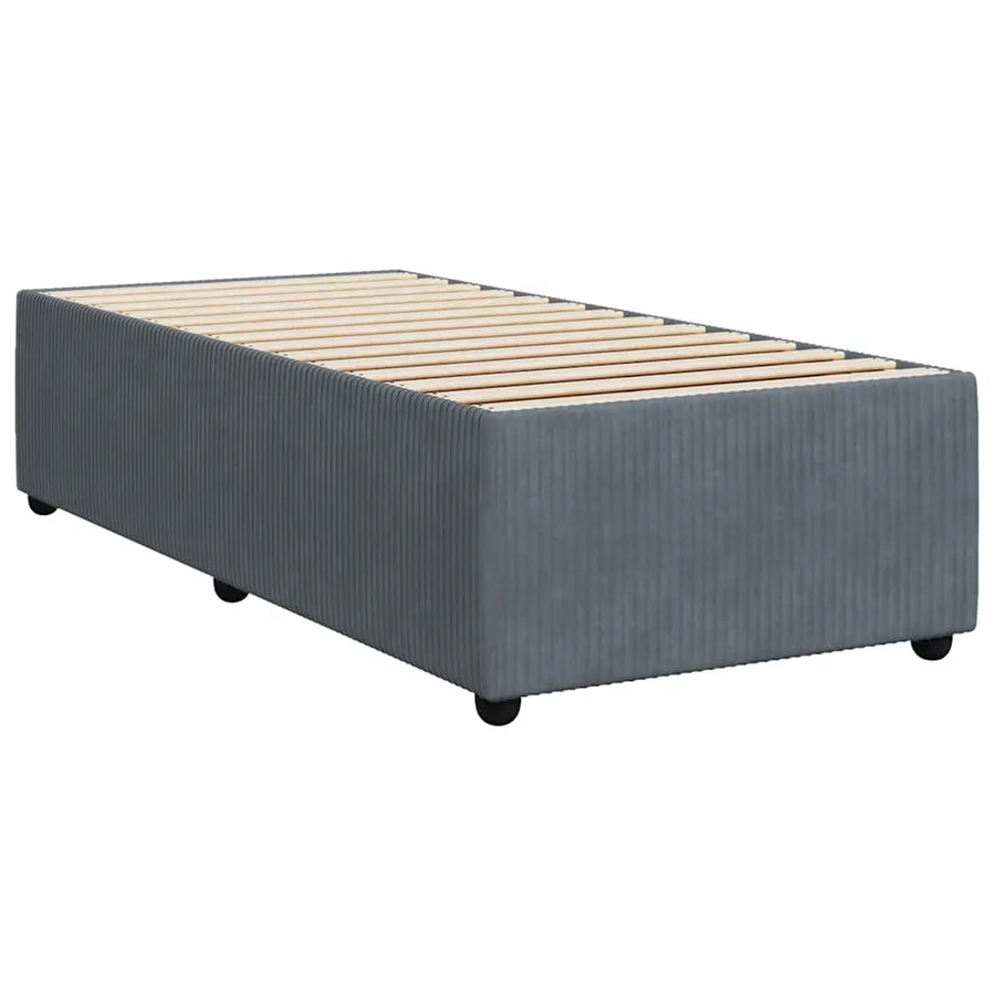 Sommier à lattes de lit avec matelas Gris foncé 100x200 cm - 6
