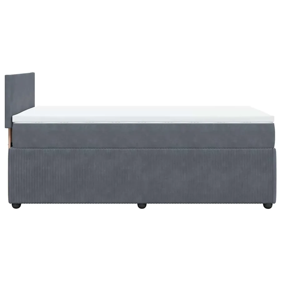 Sommier à lattes de lit avec matelas Gris foncé 100x200 cm - 9