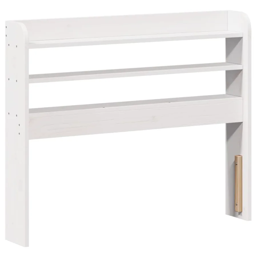 Cadre de lit avec tête de lit sans matelas blanc 100x200 cm - 6