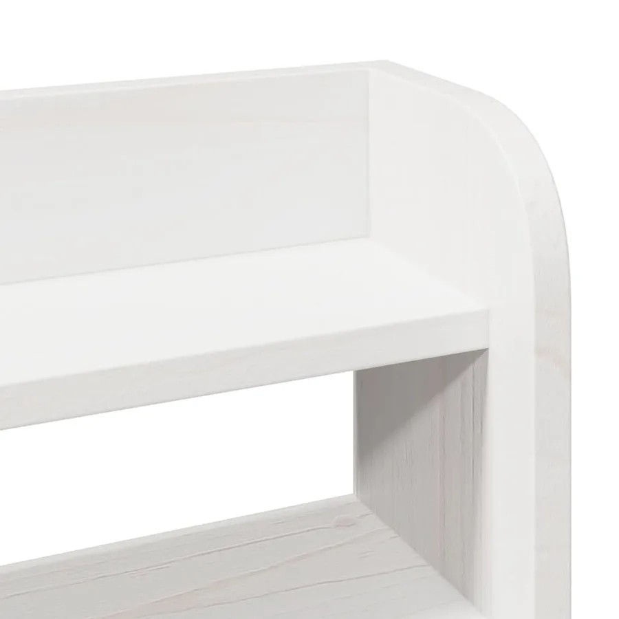 Cadre de lit avec tête de lit sans matelas blanc 100x200 cm - 9