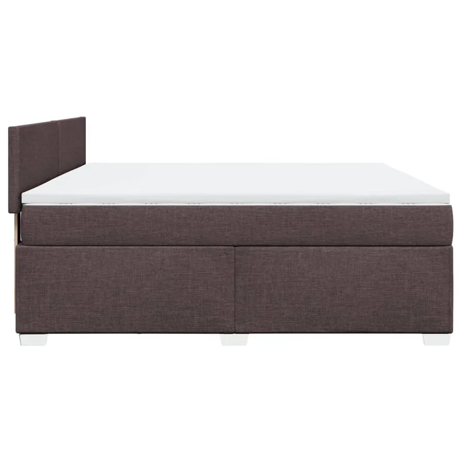 Sommier à lattes de lit avec matelas Marron foncé 180x200 cm - 11
