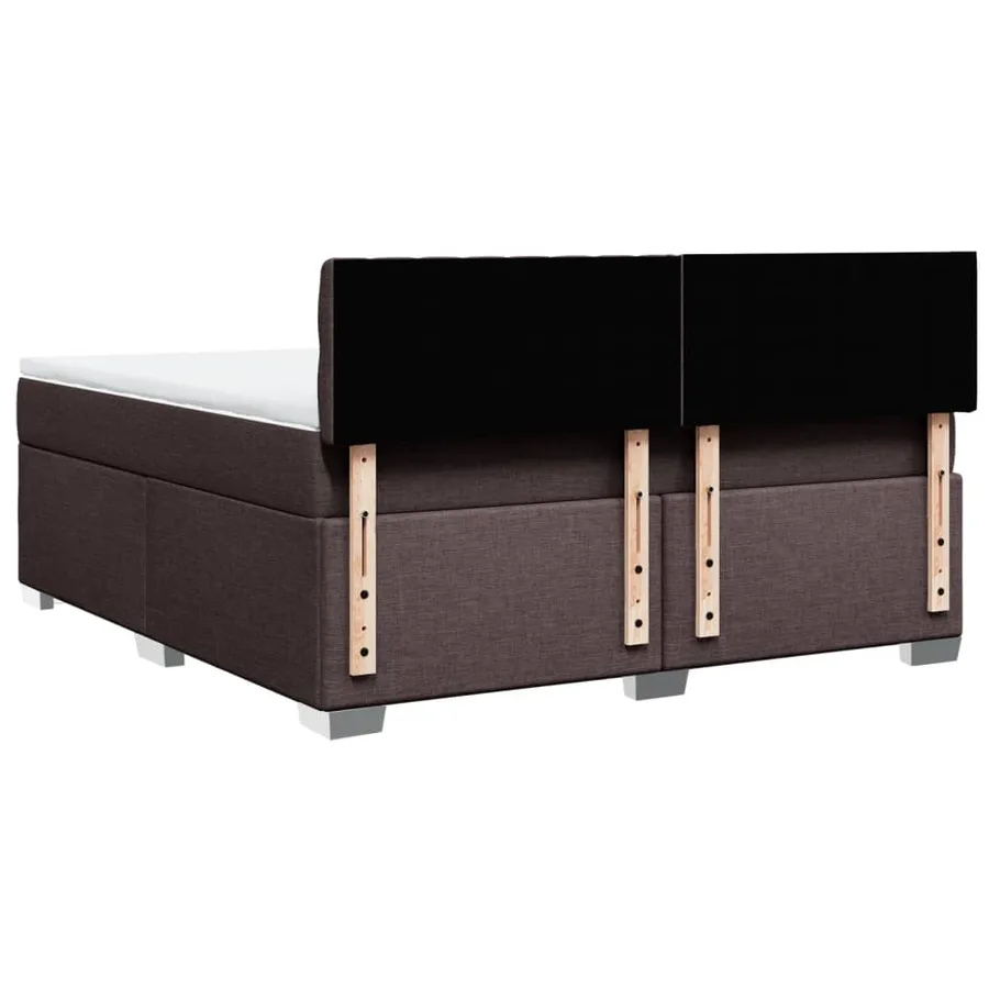 Sommier à lattes de lit avec matelas Marron foncé 180x200 cm - 12