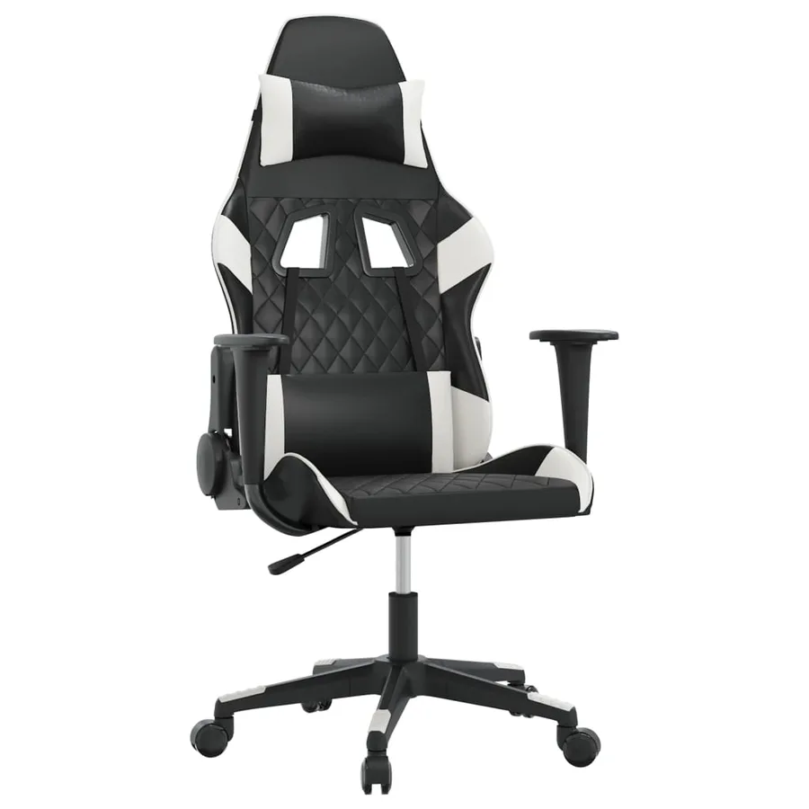 Chaise de jeu Noir et blanc Similicuir - 2