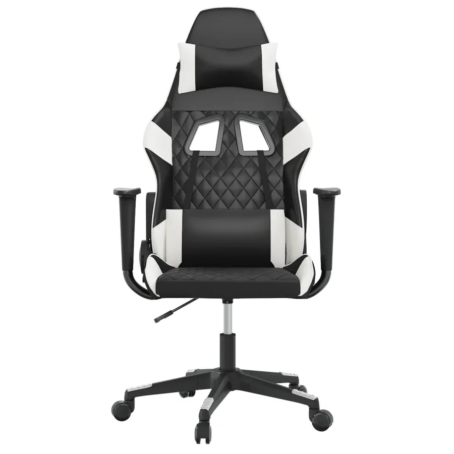 Chaise de jeu Noir et blanc Similicuir - 3