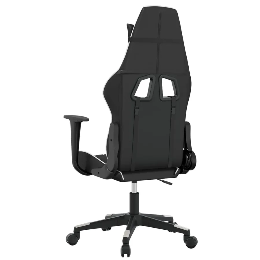 Chaise de jeu Noir et blanc Similicuir - 5