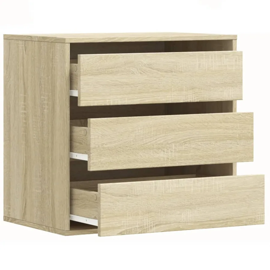 Commode d'angle chêne sonoma 60x41x58 cm bois d'ingénierie - 5