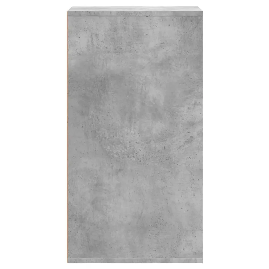 Commode d'angle gris béton 40x41x76 cm bois d'ingénierie - 7