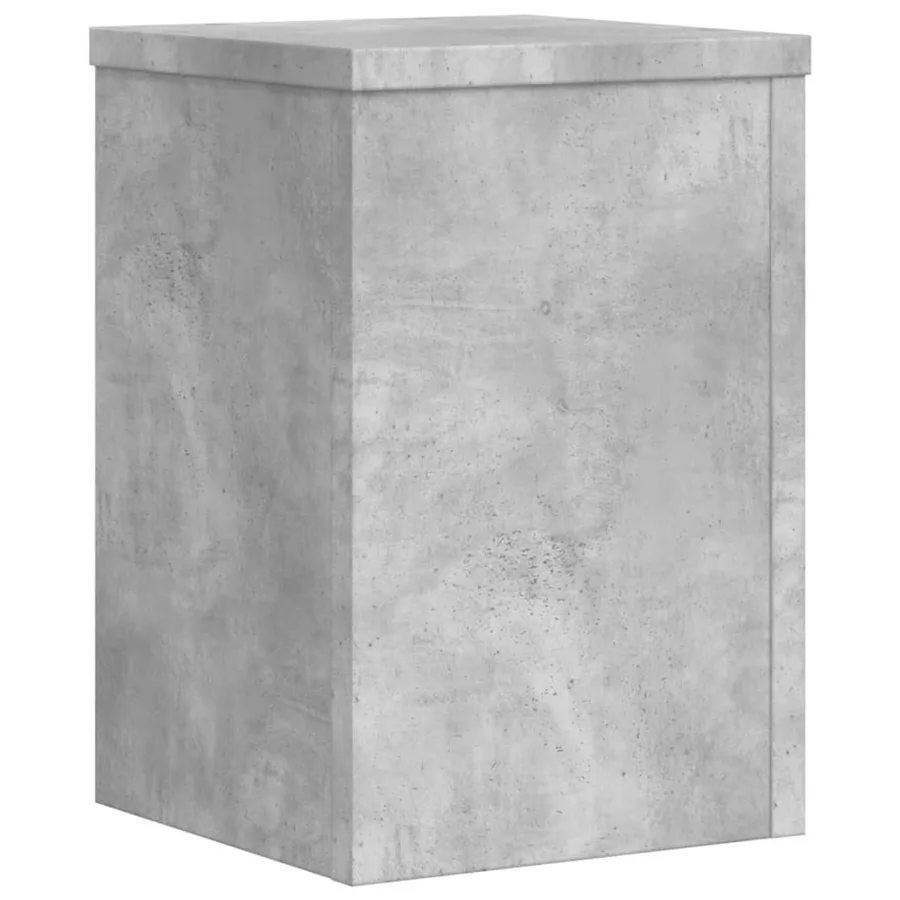 Supports pour plantes 2 pcs gris béton bois d'ingénierie - 5