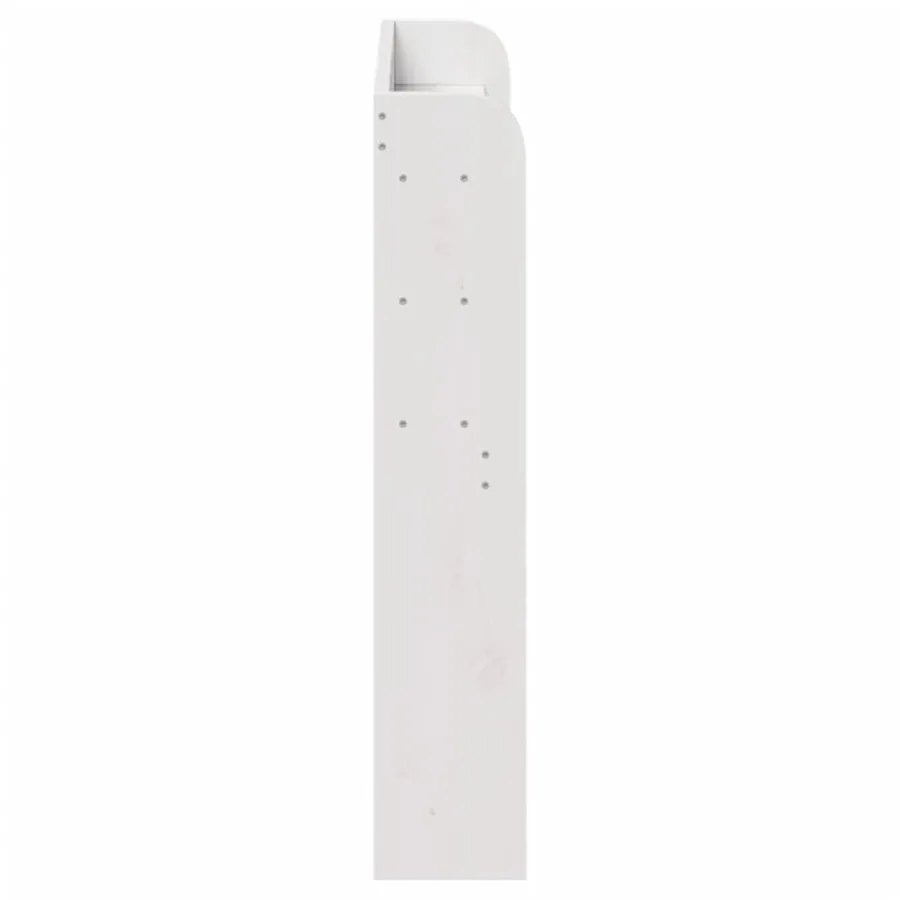 Tête de lit avec étagères blanc 75 cm bois massif de pin - 4