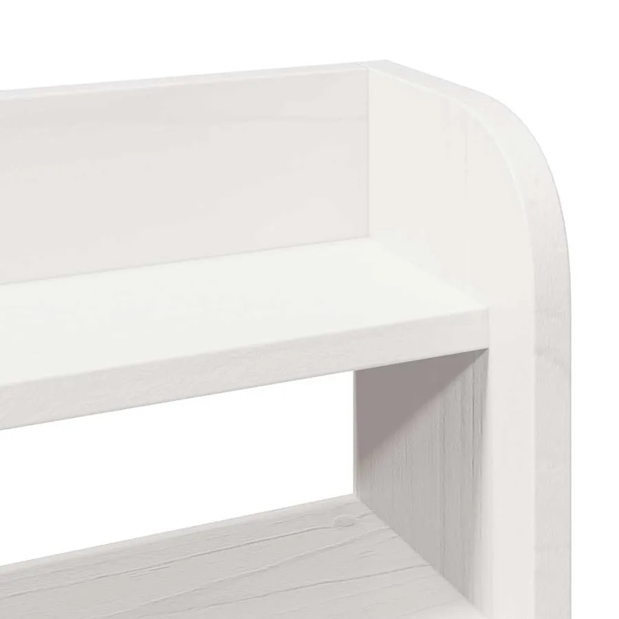 Cadre de lit avec tête de lit sans matelas blanc 75x190 cm - 9