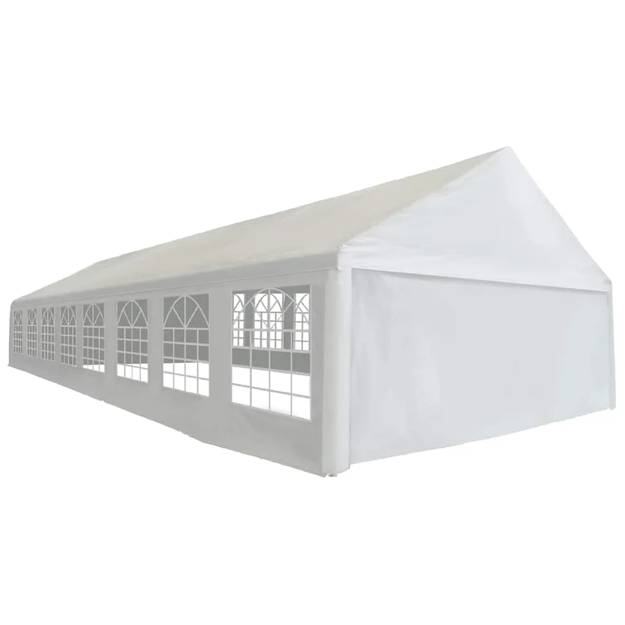 Tente de réception PE 6 x 16 m Blanc - 3