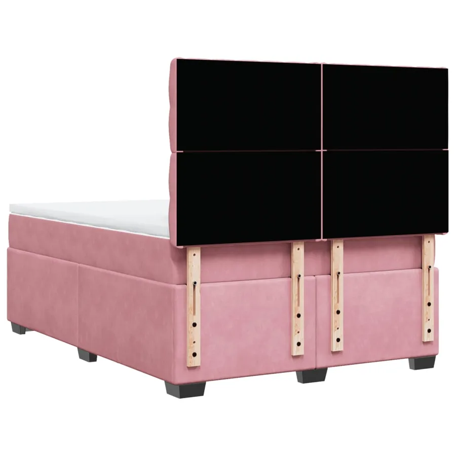 Sommier à lattes de lit avec matelas Rose 160x200 cm Velours - 12