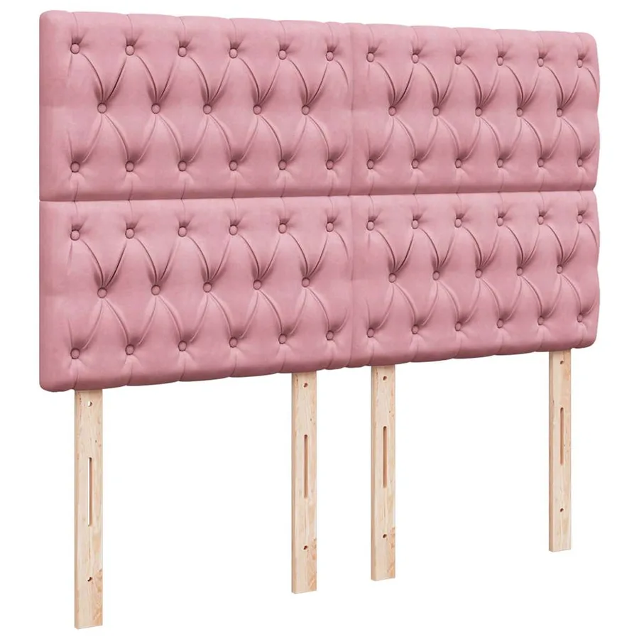 Sommier à lattes de lit avec matelas Rose 160x200 cm Velours - 7