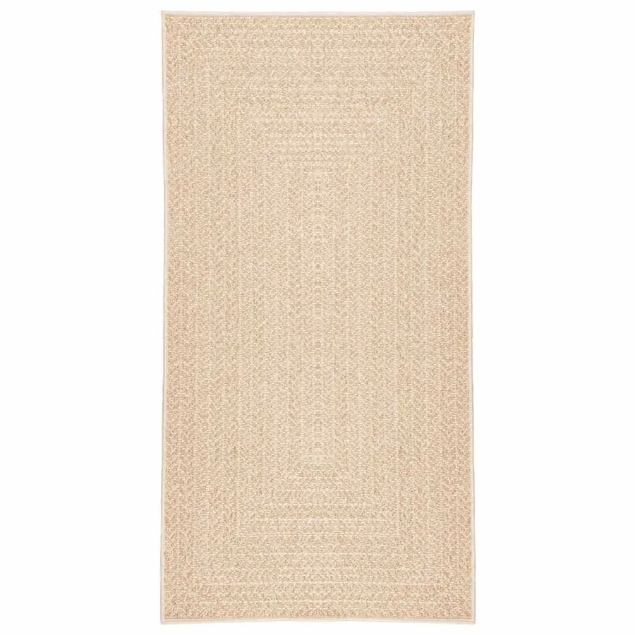 Tapis ZIZUR beige 80x150 cm aspect de jute intérieur extérieur - 2