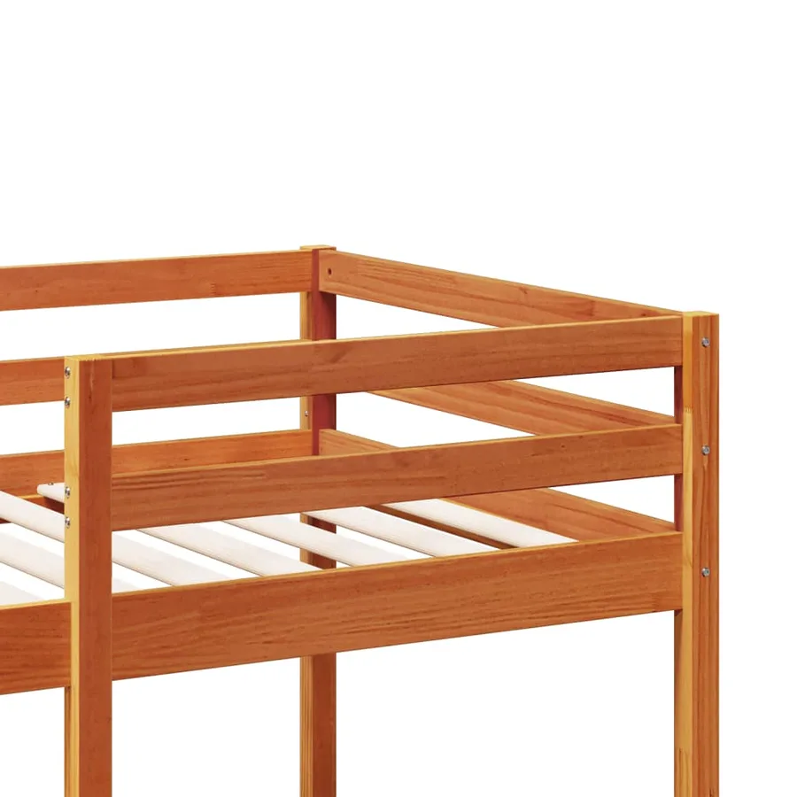 Cadre de lit superposé sans matelas 75x190cm bois de pin massif - 8