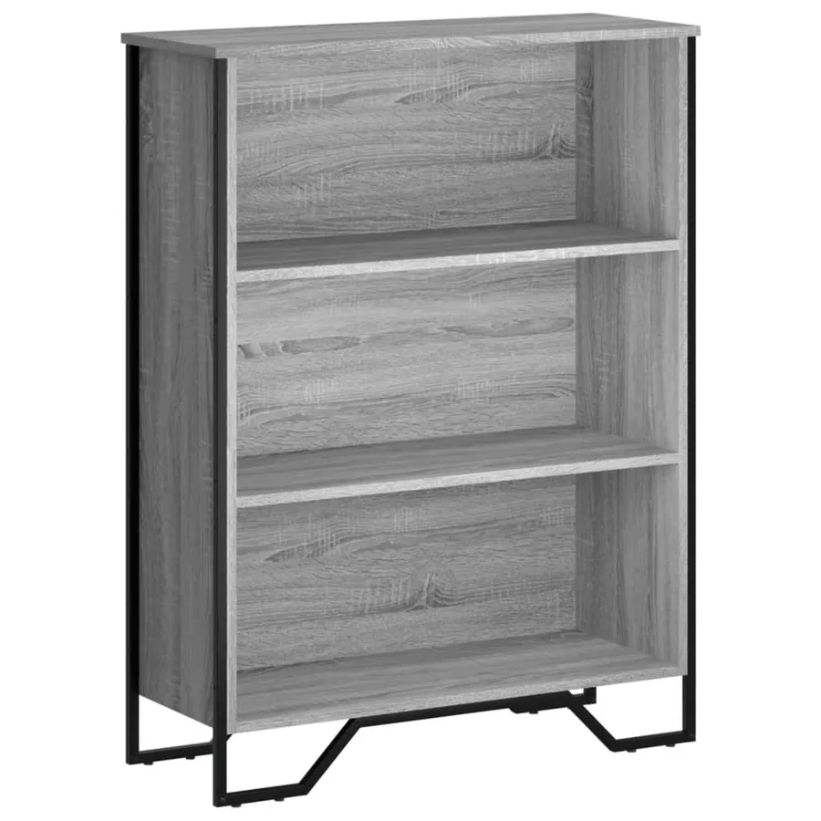 Bibliothèque sonoma gris 80x31x106 cm bois d'ingénierie - 2
