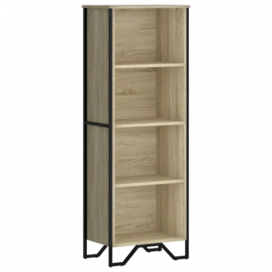 Bibliothèque chêne sonoma 50x31x137,5 cm bois d'ingénierie - 2