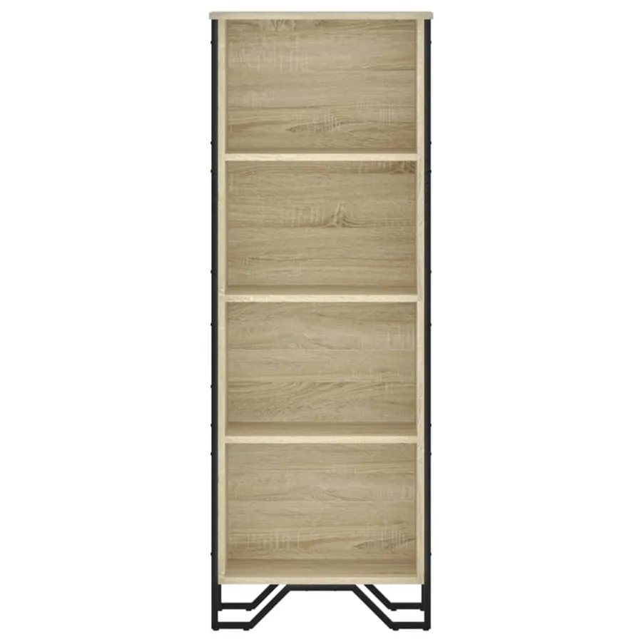 Bibliothèque chêne sonoma 50x31x137,5 cm bois d'ingénierie - 4