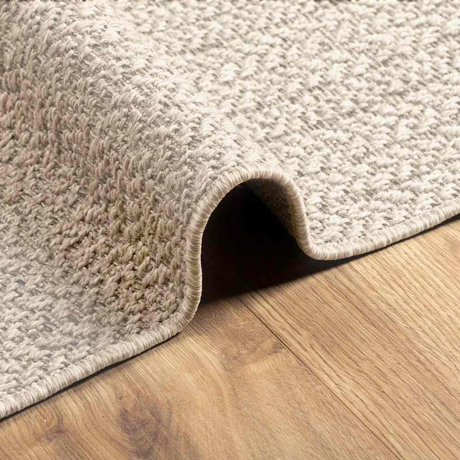 Tapis ZIZUR crème 80x250 cm aspect de jute intérieur extérieur - 6