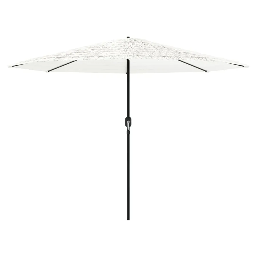 Parasol de jardin avec mât en acier blanc 388x388x248 cm - 3