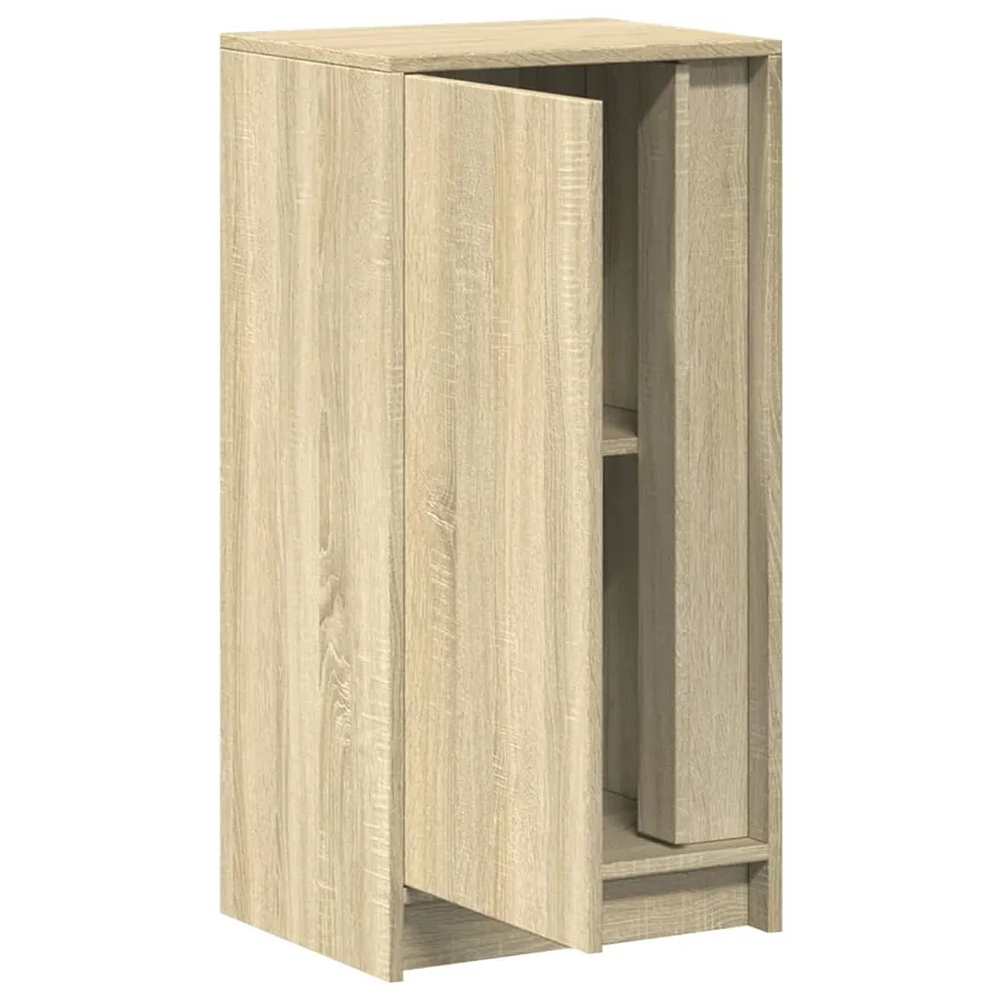 Buffet avec LED chêne sonoma 42,5x34x85 cm bois d'ingénierie - 7