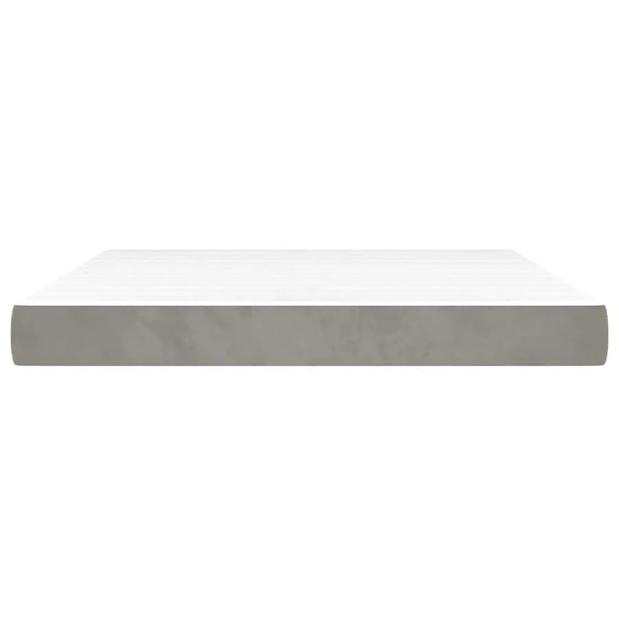 Matelas à ressorts ensachés 160 x 210 cm Gris clair - 3