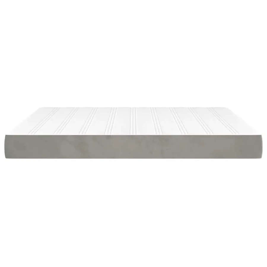 Matelas à ressorts ensachés 160 x 210 cm Gris clair - 4