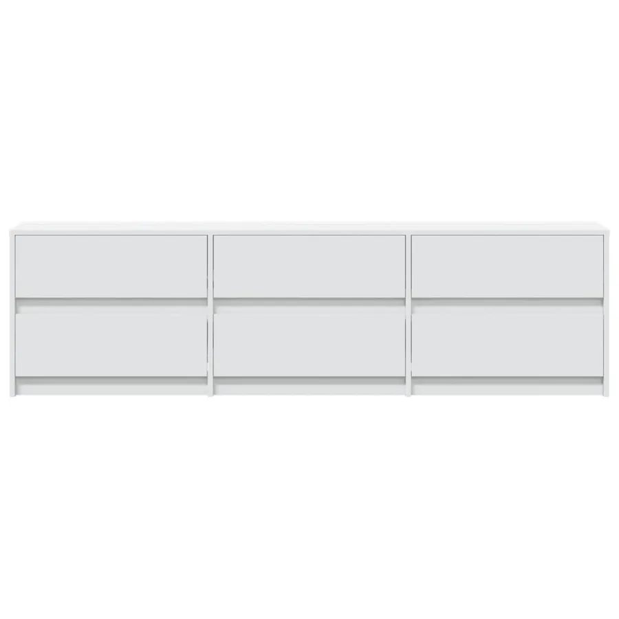 Meuble TV avec LED blanc 180x34x50 cm bois d'ingénierie - 7