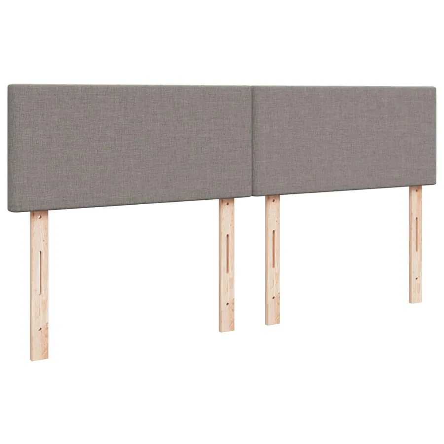 Sommier à lattes de lit avec matelas Taupe 180x200 cm Tissu - 10