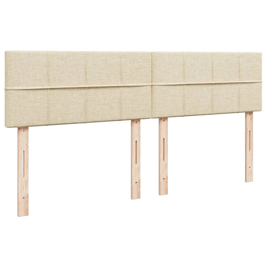 Sommier à lattes de lit avec matelas Crème 180x200 cm Tissu - 12