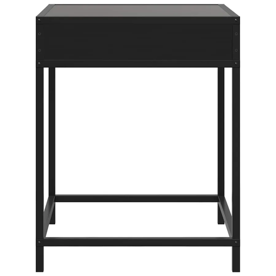Table basse avec LED Infinity noir 40x40x51 cm - 6