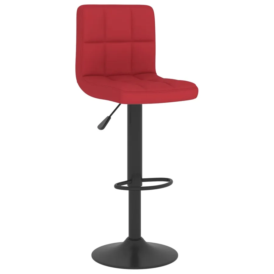 Tabouret de bar Rouge bordeaux Tissu - 2
