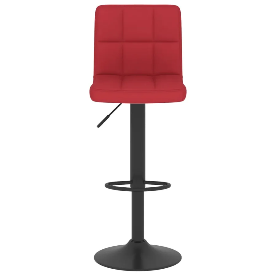 Tabouret de bar Rouge bordeaux Tissu - 3